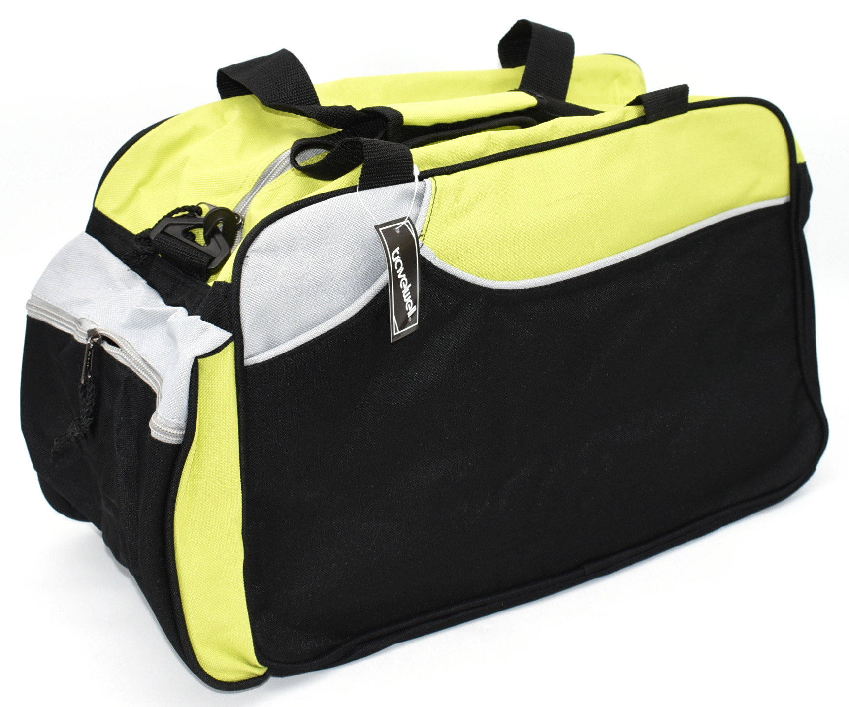 DUFFLE BAG,  SPORTS,  20X11X10,  LIME GREEN