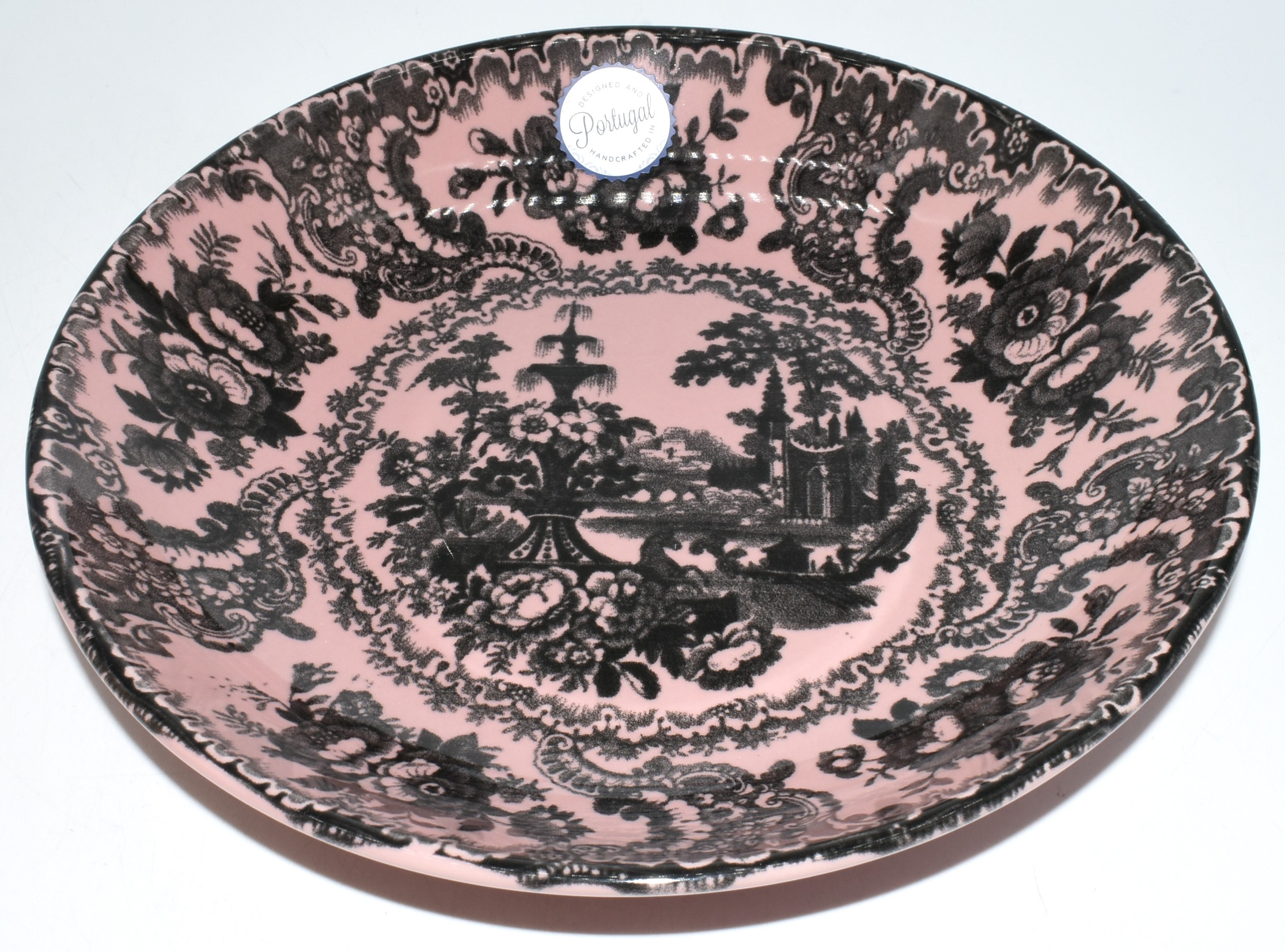 PASTA BOWL, 9.5IN, BLACK, TOILE