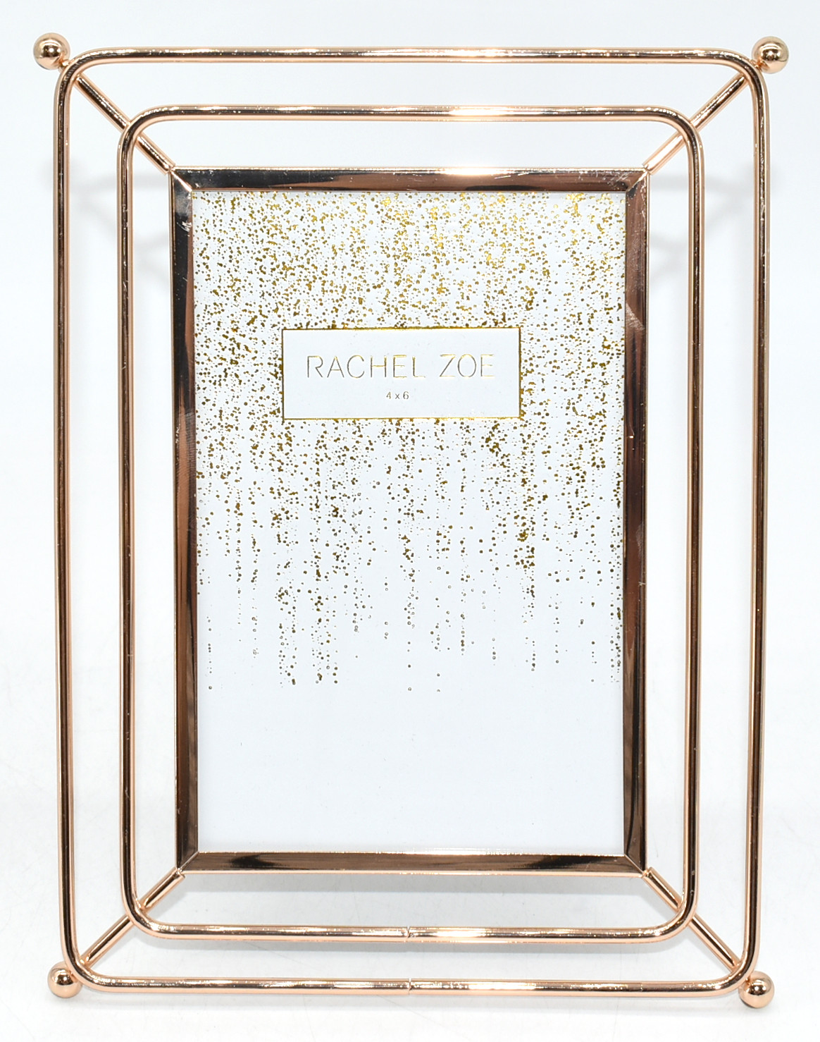 FRAME,  4X6,  GOLD,  METAL,  RACHEL ZOE,  FELT BACK