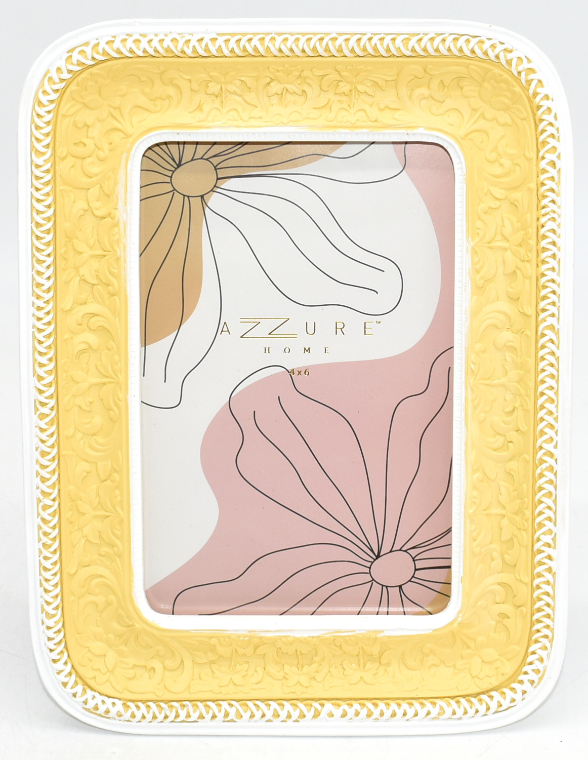 FRAME,  PICTURE,  4X6,  RESIN,  GOLD,  FELT BACK