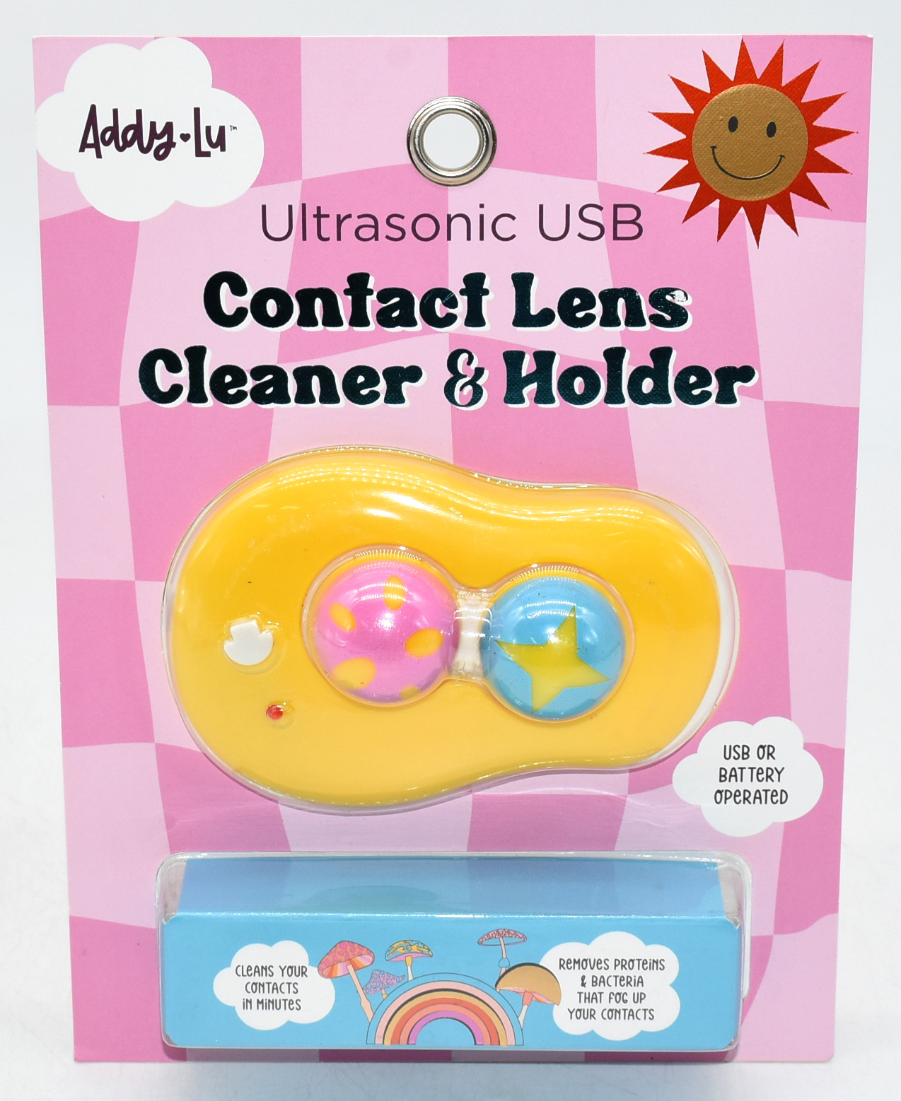 CONTACT LENS CASE,  ULTRASONIC USB,  CLEANER AND HOLDER