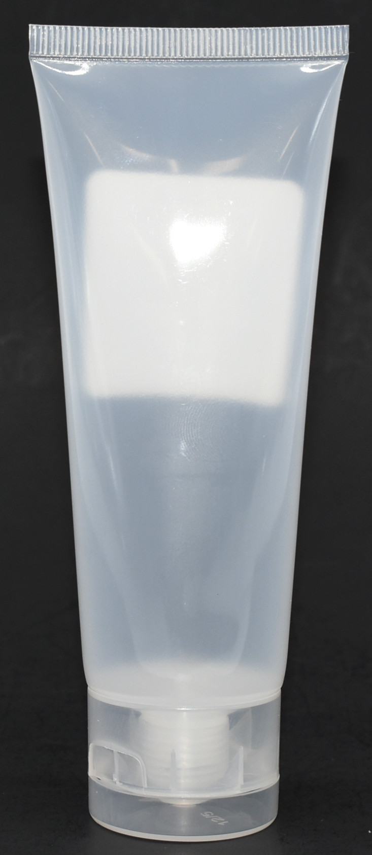 TRAVEL BOTTLE,  3 OZ,  TUBE,  FROSTED,  SQUEEZE BOTTLE