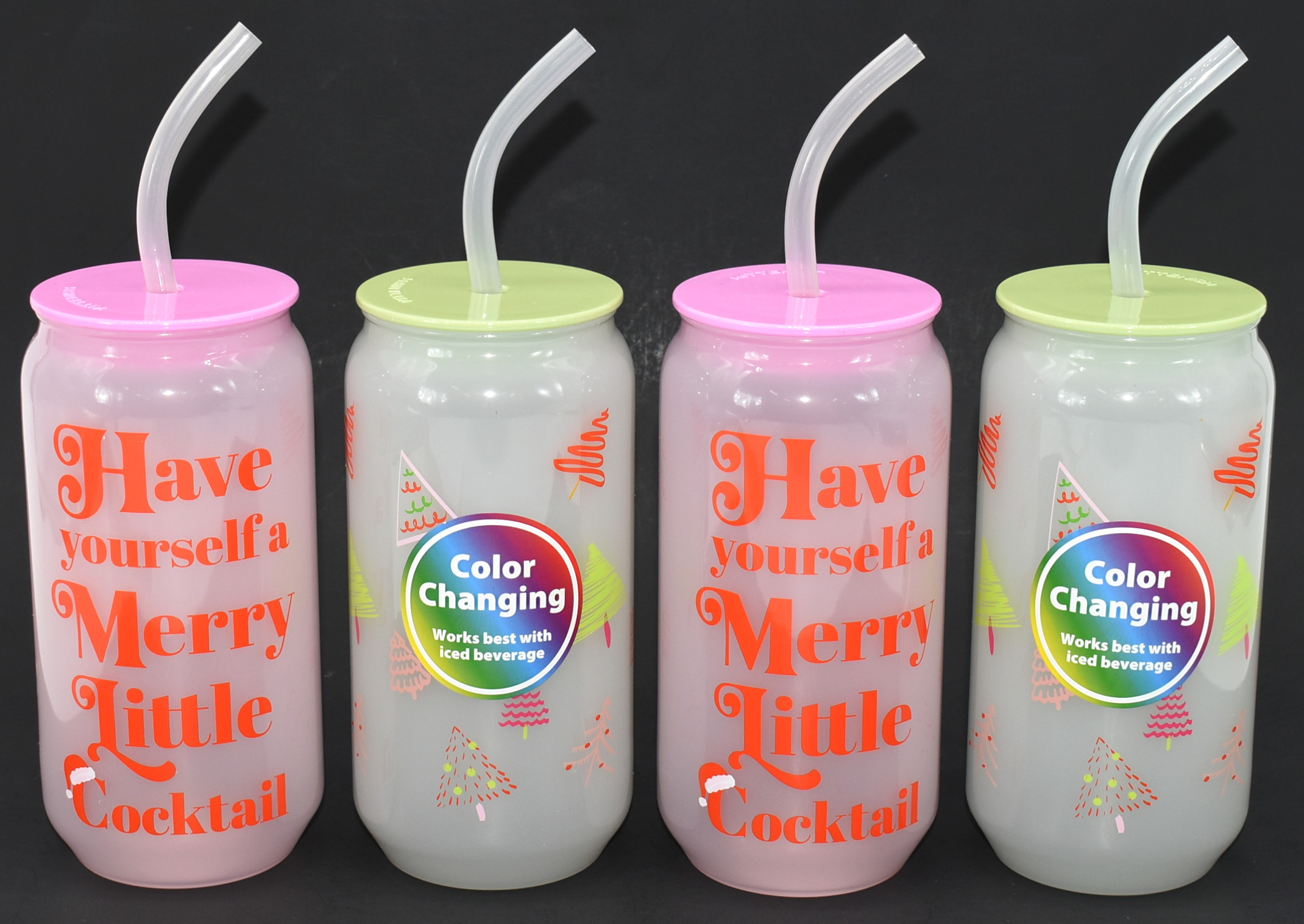 TUMBLER CAN 20OZ 4PK XMAS JESSIE JAMES DECKER