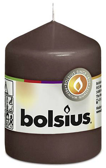 MAROON PILLAR CANDLE 2.25X3.25, INDIVIDUALLY WRAPPED