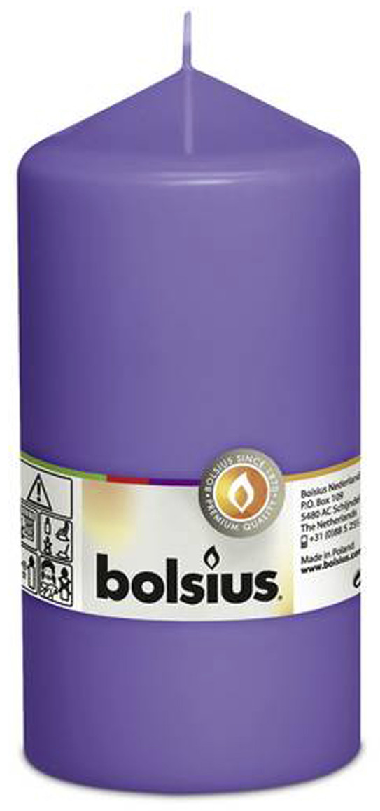 ULTRA VIOLET PILLAR CANDLE 3X6, INDIVIDUALLY WRAPPED