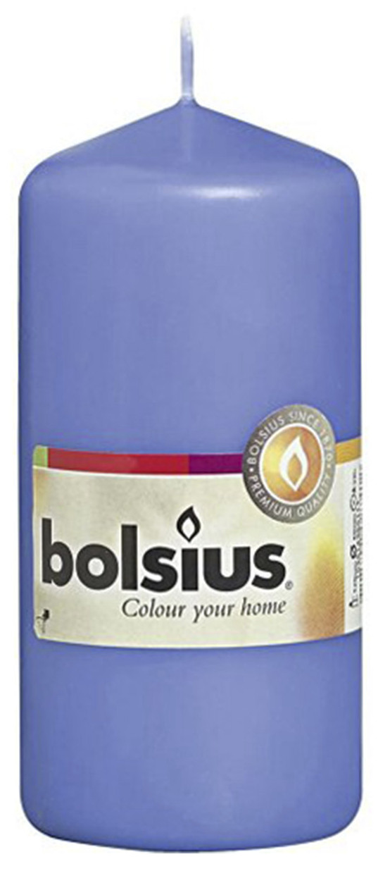 CORNFLOWER BLUE PILLAR CANDLE 2.25X4.75, INDIVIDUALLY WRAPPED