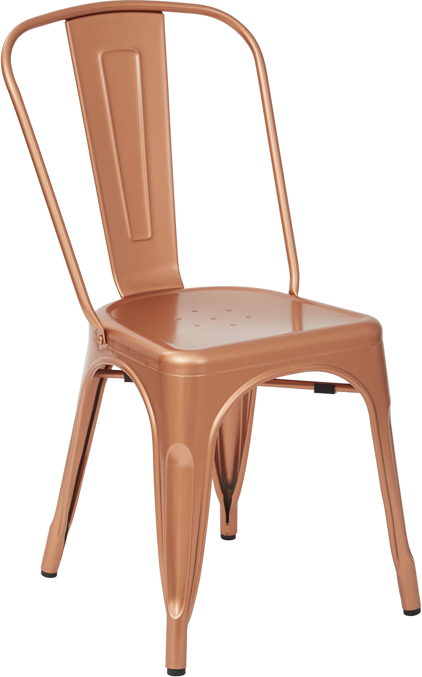 CHAIR,  DINING,  METAL,  COPPER ASSEMBLED