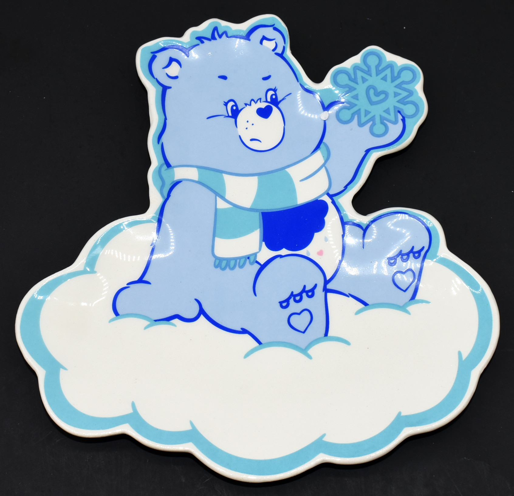 TRINKET TRAY CARE BEARS GRUMPY BEAR ON CLOUD