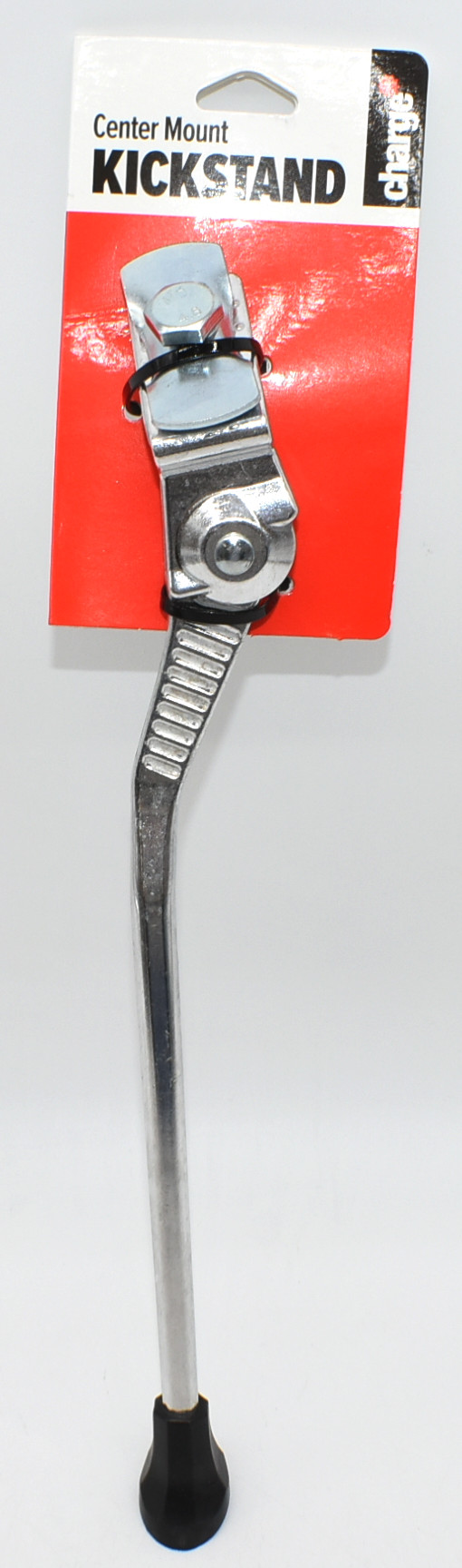 BIKE KICKSTAND, SILVER, CENTER SPRING, CHARGE