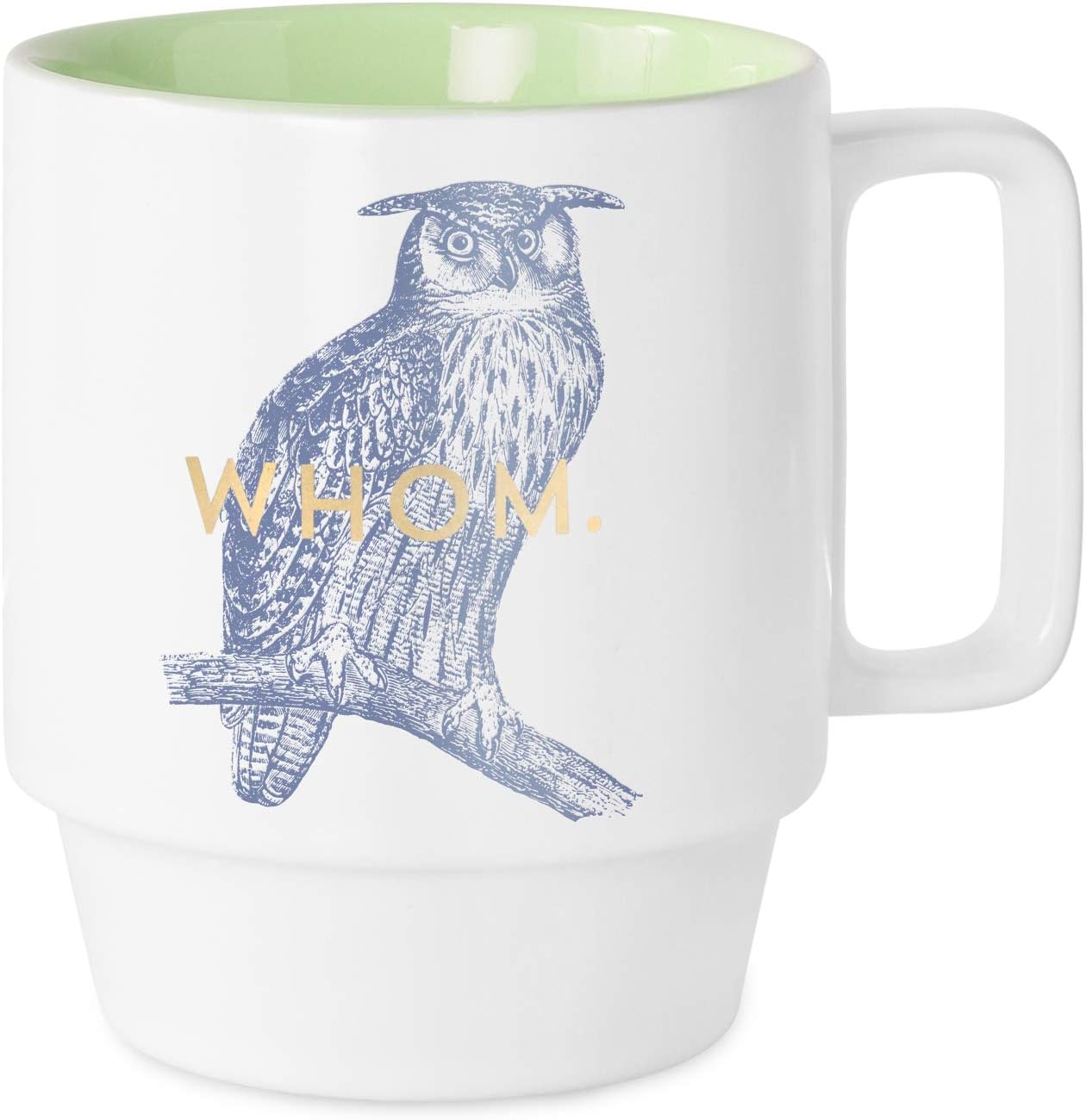 MUG,  COFFEE,  CERAMIC,  12 OZ,  WHOM,  OWL,  NO CALIFORNIA