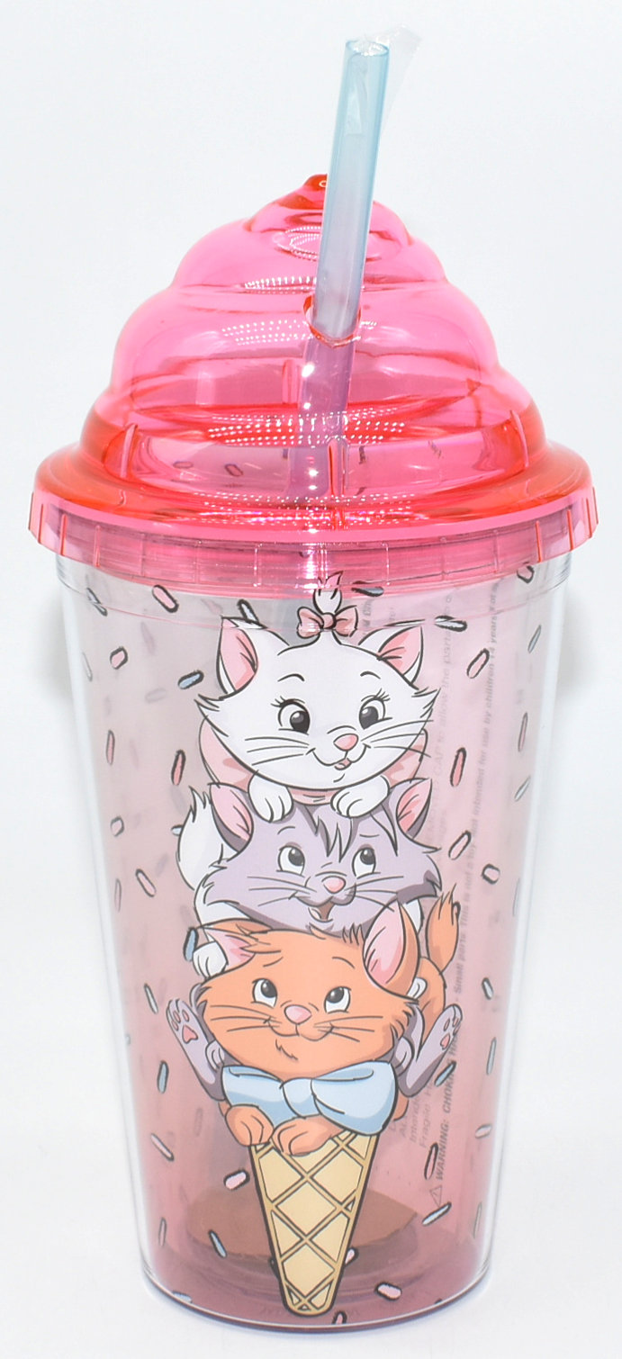 TUMBLER 16OZ W/STRAW ARISTOCATS