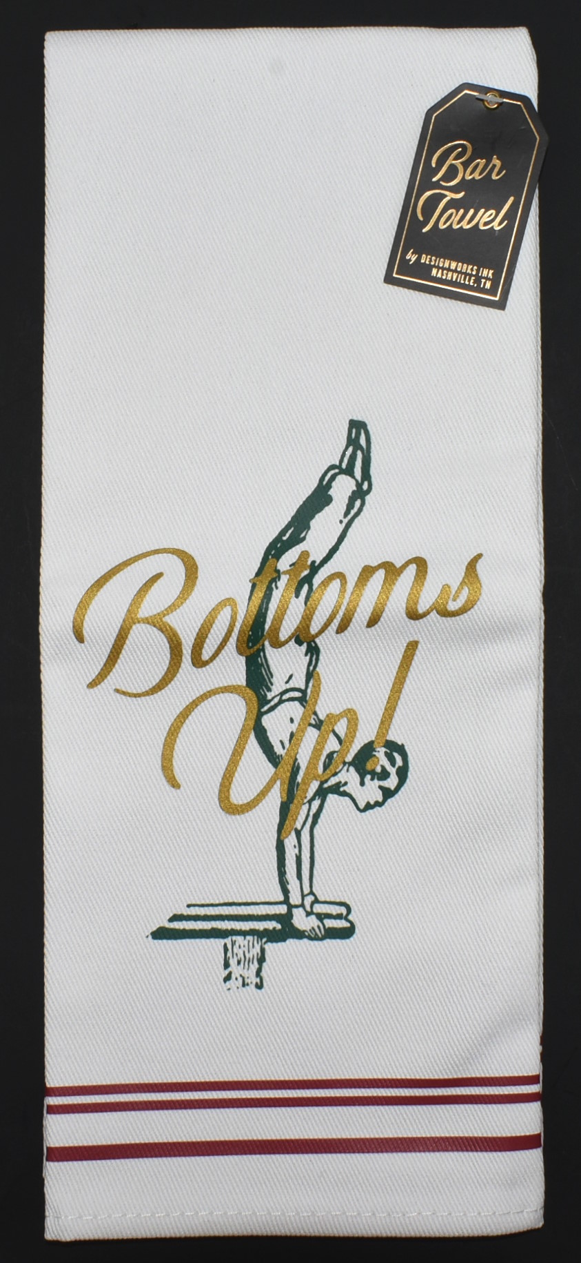 TOWEL,  KITCHEN,  VINTAGE STYLE,  BOTTOMS UP