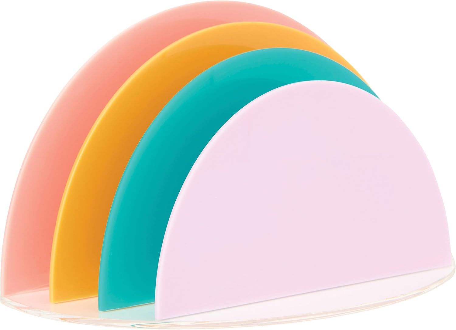 FILE FOLDER STAND,  10X12X4,  COLOR BLOCK,  ACRYLIC