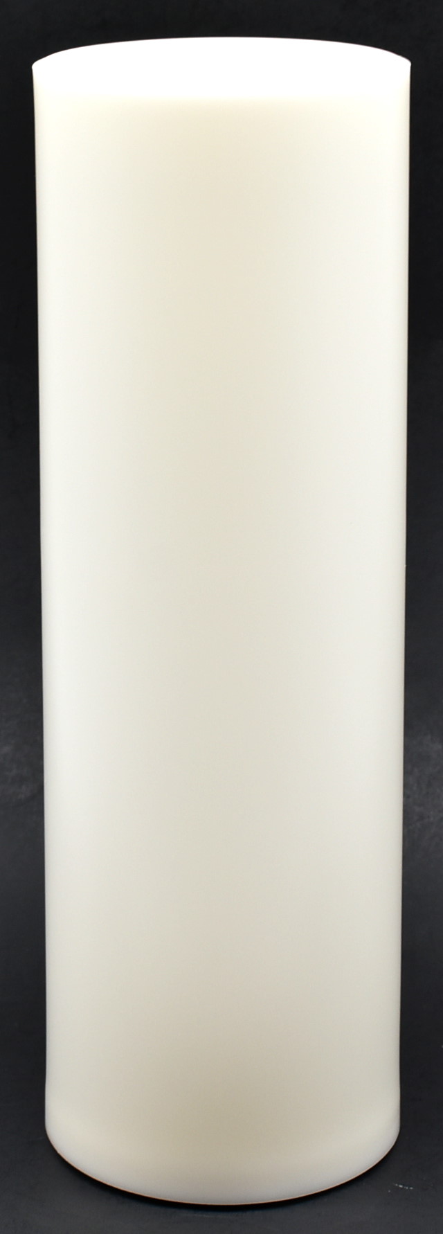 CANDLE, FLAMELESS, 4X12, WHITE,  OUTDOOR, PLASTIC, NO SHRINKWRAP
