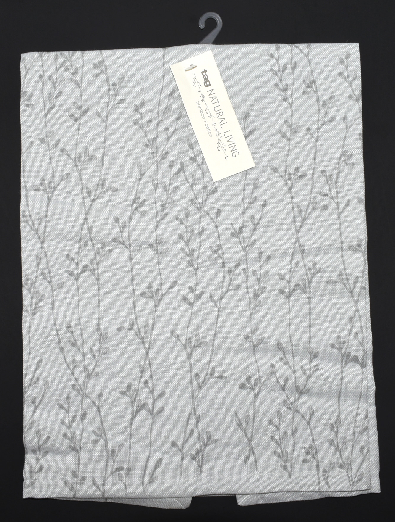 DISHTOWEL,  26X18,  GREY,  VINE
