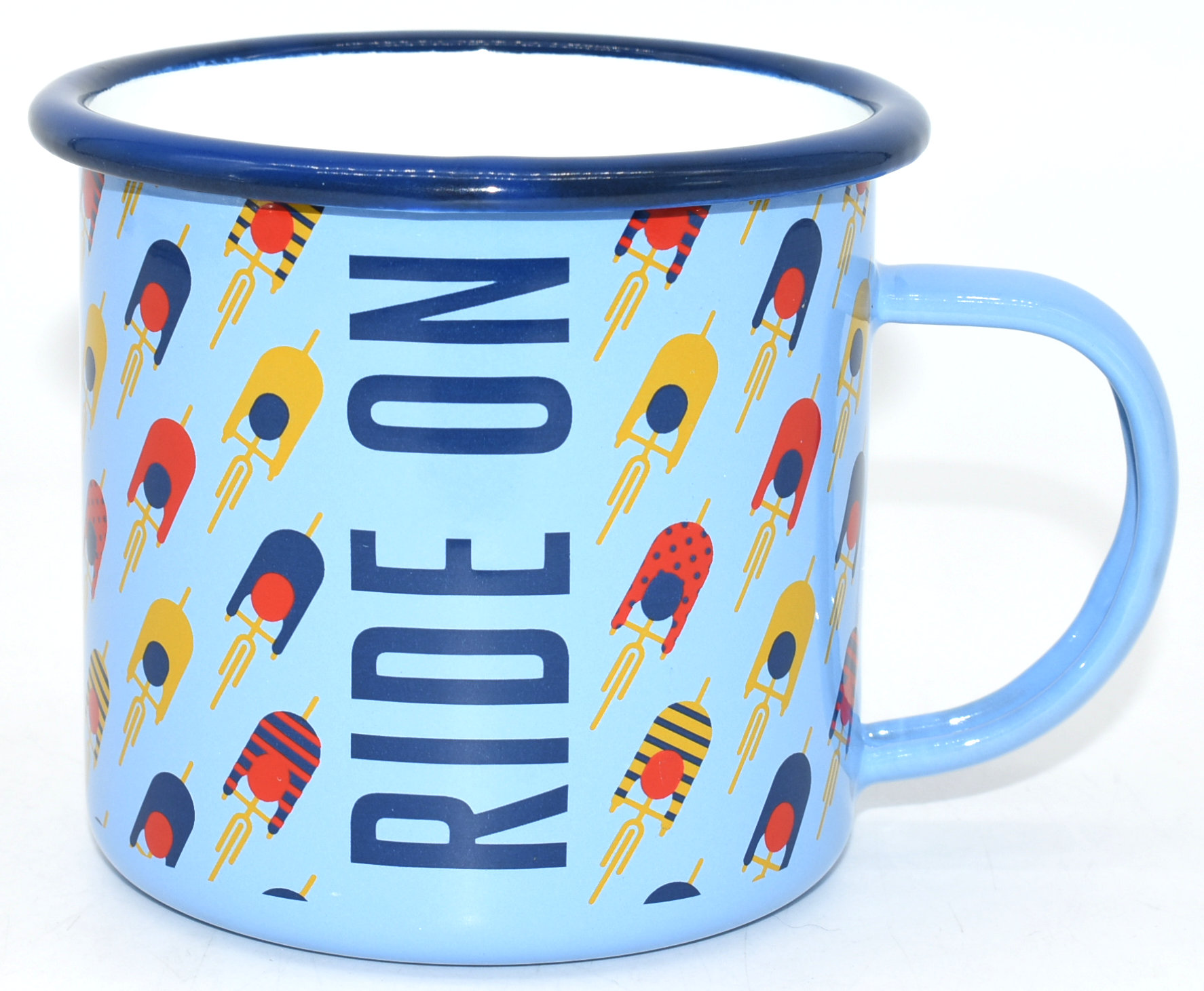 MUG,  COFFEE,  ENAMEL,  17 OZ,  CYCLING