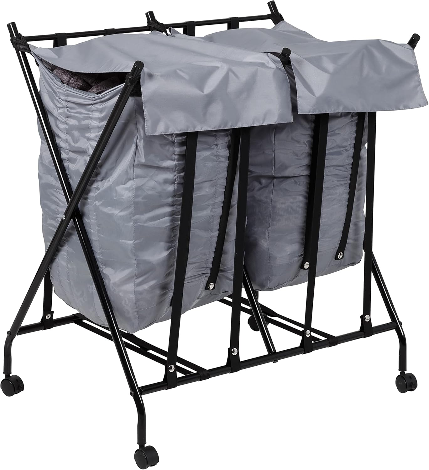 HAMPER DOUBLE BOUNCE BACK COLOR LABEL ON BROWN BOX
