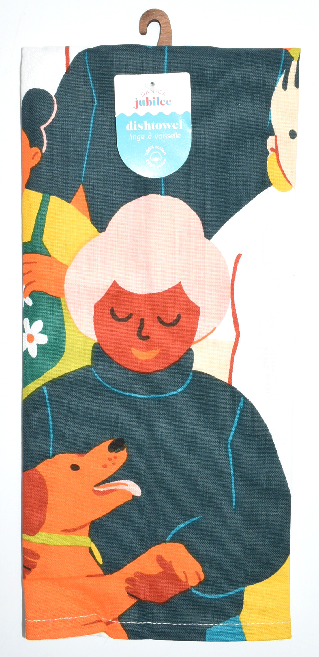 TEA TOWEL,  28X18,  CHOSEN FAMILY