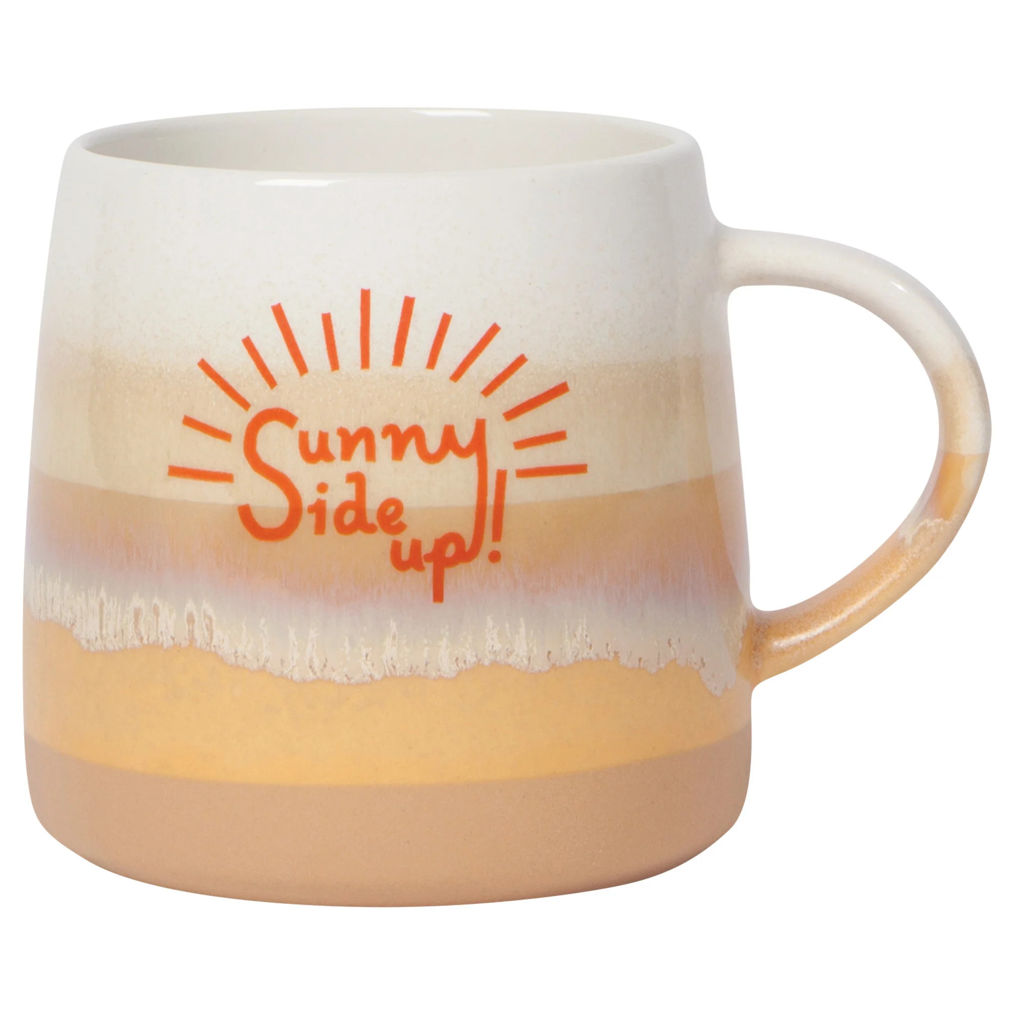 MUG,  12 OZ,  CERAMIC,  GLAZED,  SUNNY SIDE UP