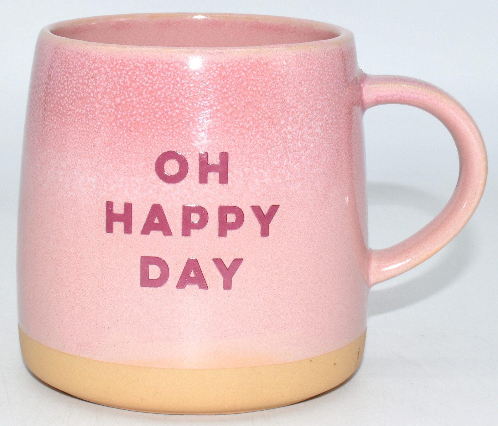 MUG,  12 OZ,  CERAMIC,  OH HAPPY DAY
