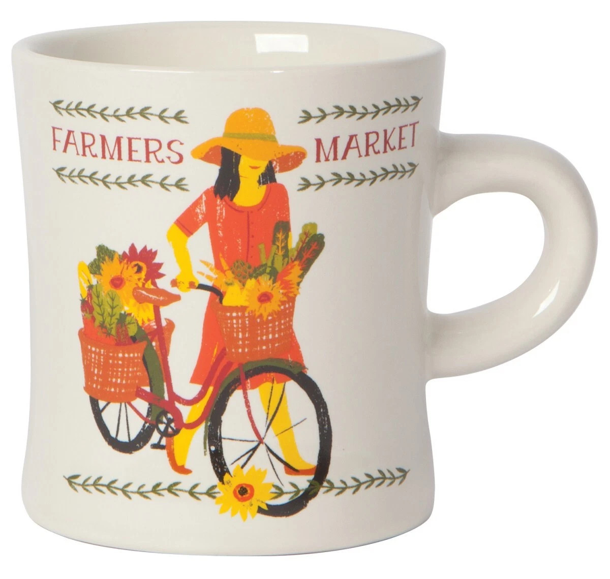 MUG,  CERAMIC,  DINER,  FARMERS MARKET