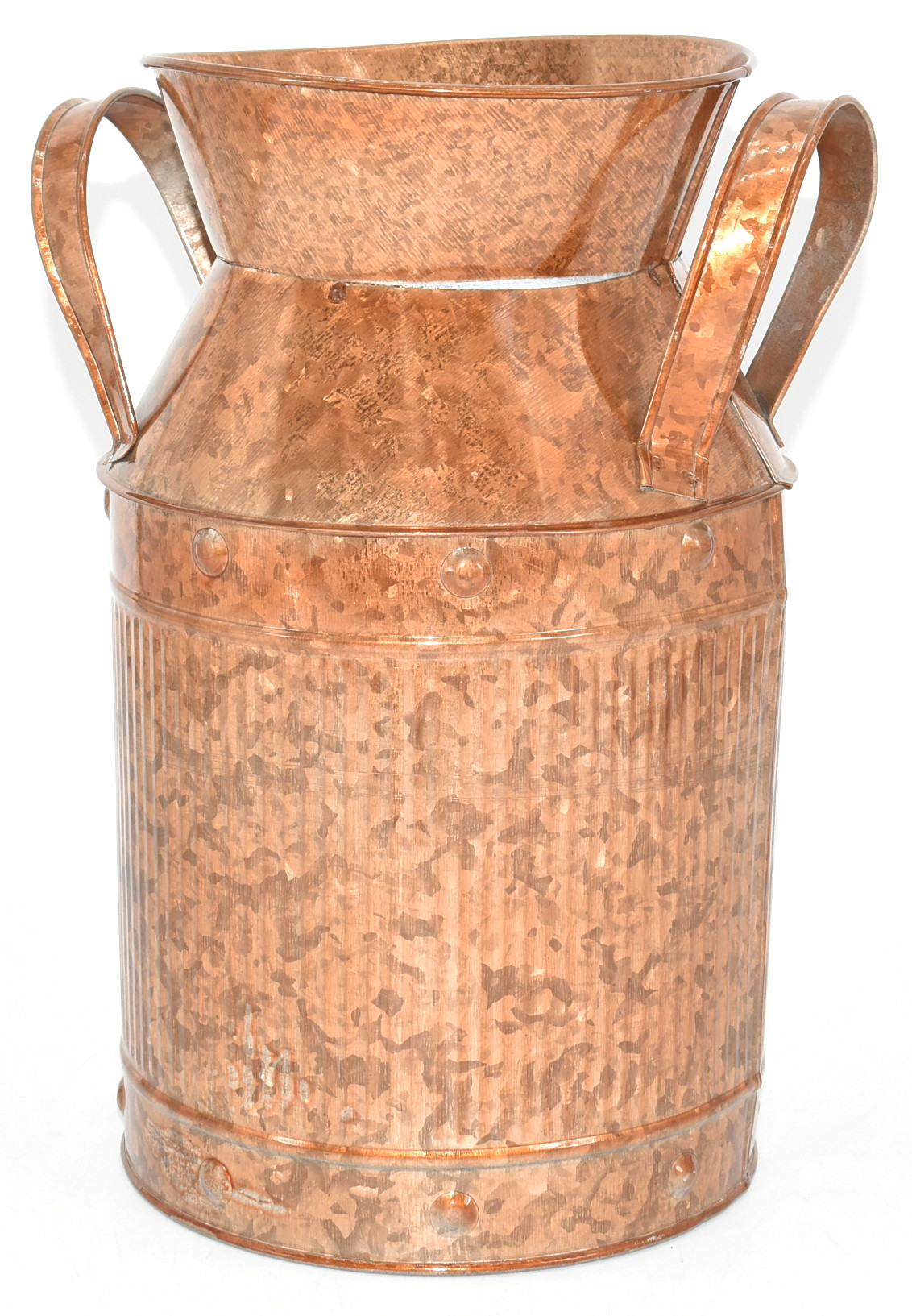 VASE,  COPPER,  JUG WITH HANDLES 10X7.5,  MEDIUM,  MAINSTAYS