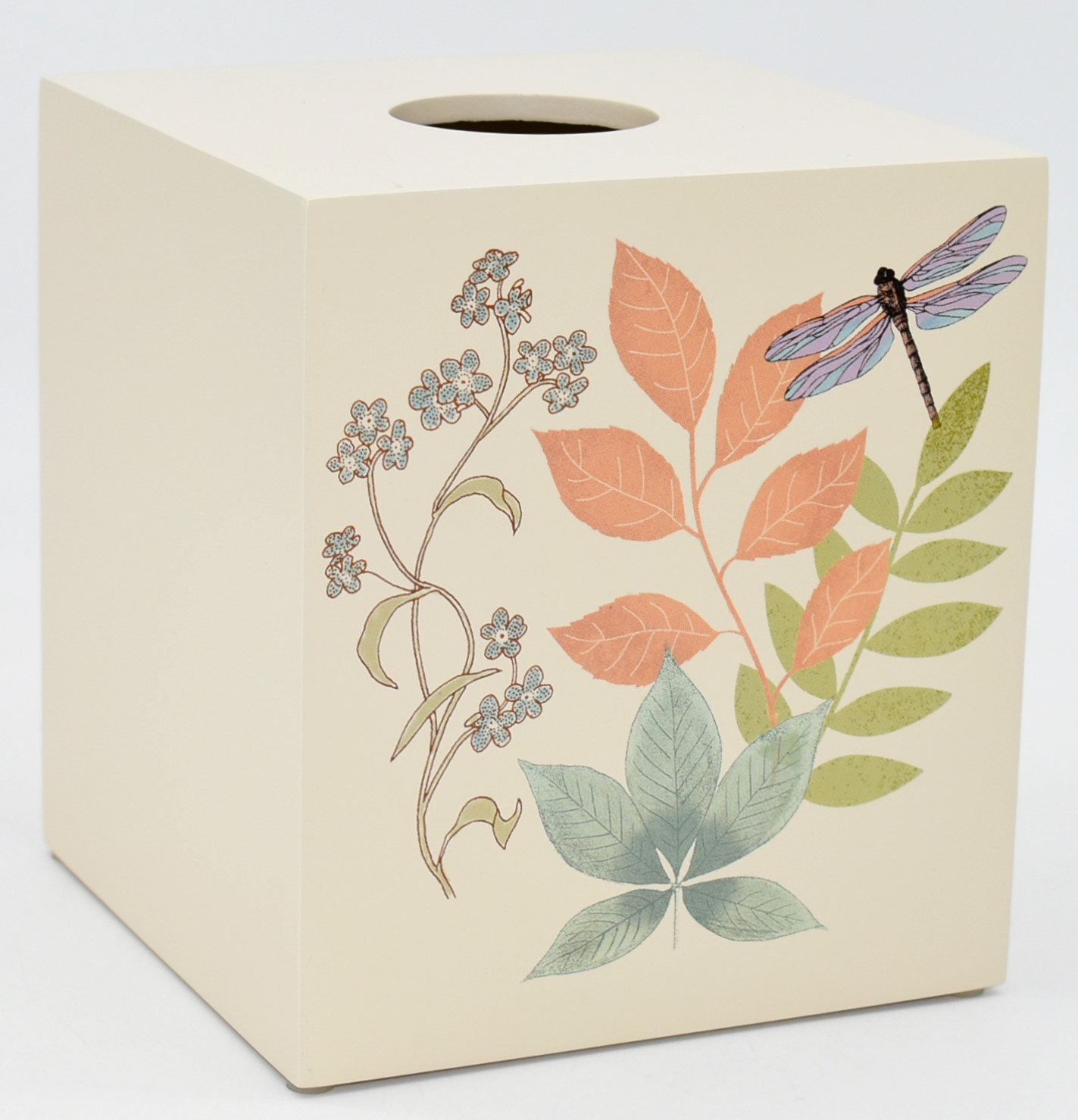 TISSUE DISPENSER,  WOOD WITH RESIN,  HARMONY