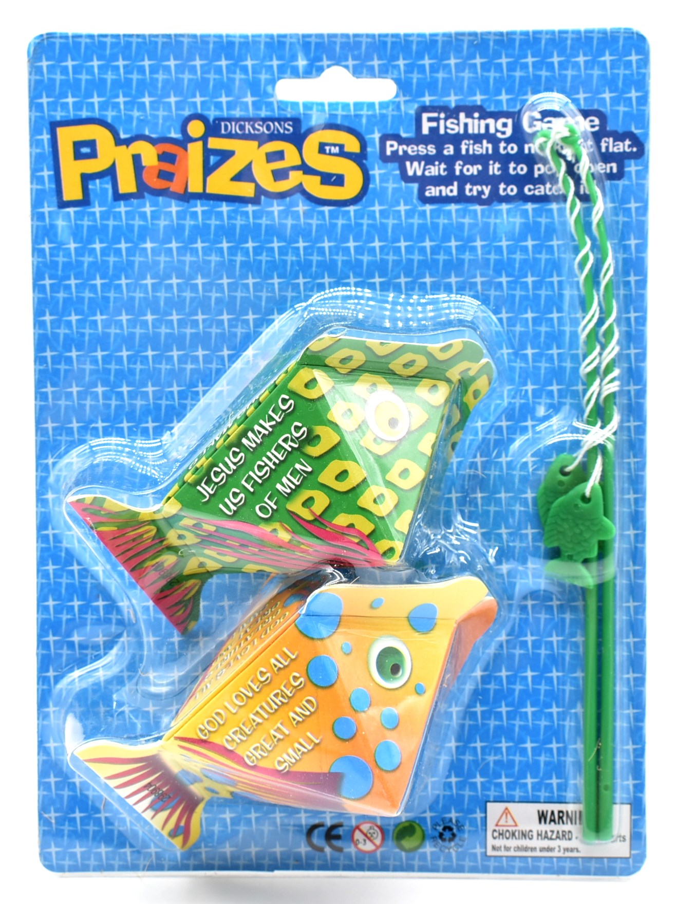 TOY, FISHING GAME, INSPIRATIONAL BLISTER CARD, PEGGABLE