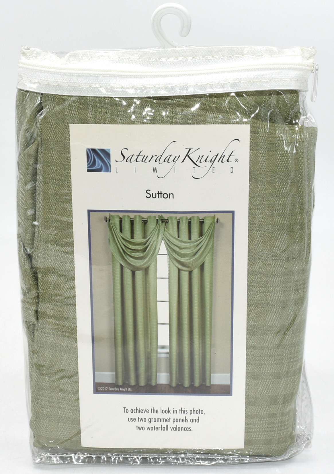CURTAIN,  PANEL,  52X63,  CELERY SUTTON