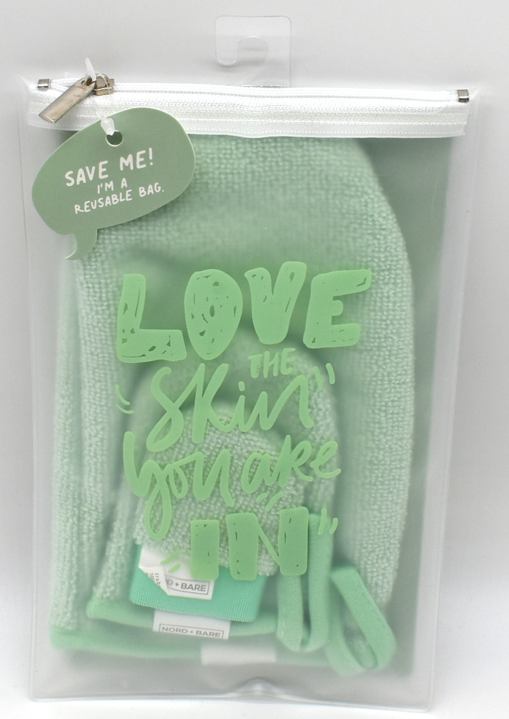 CLEANSING MITTS,  3 PK,  FOR FACES,  JADE GREEN,  NO TJX