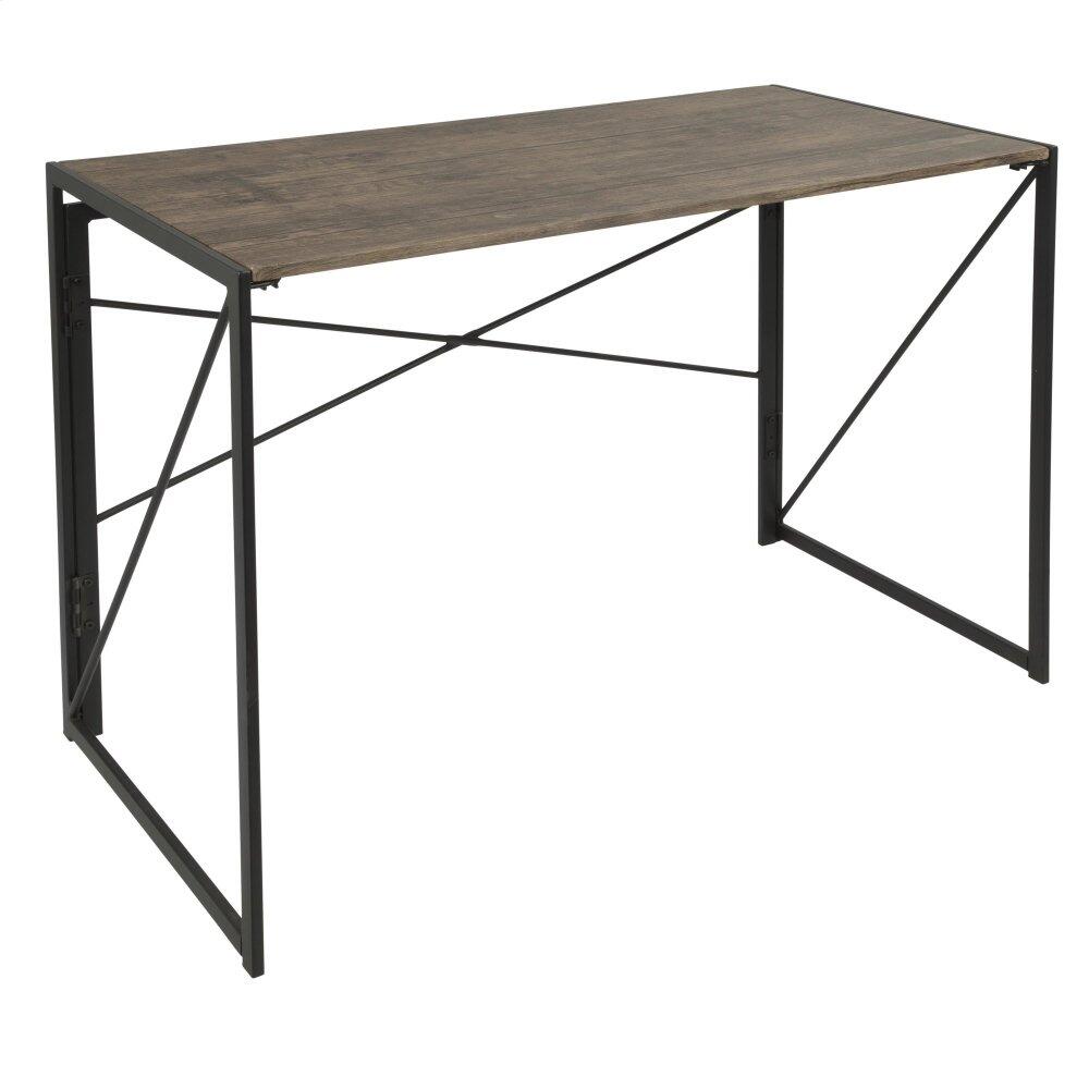 DESK,  39.5X20X30,  WOOD TOP, RTA METAL FRAME,  NO TOOLS REQUIRED