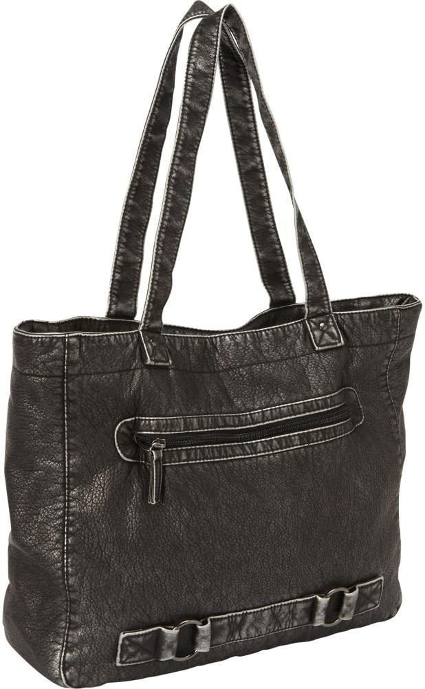 TOTE BAG,  PURSE,  LEATHERETTE BLACK,  PREPRICED 59.99