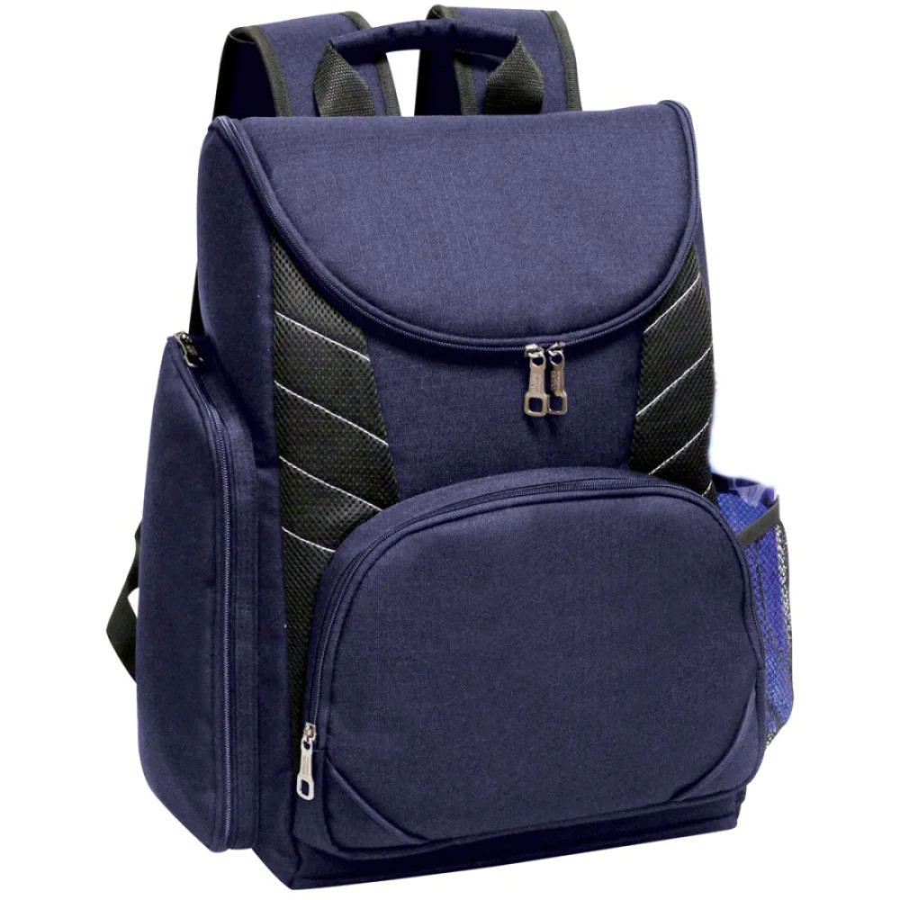 BACKPACK,  COMPUTER BAG,  ZIP TOP,  NAVY
