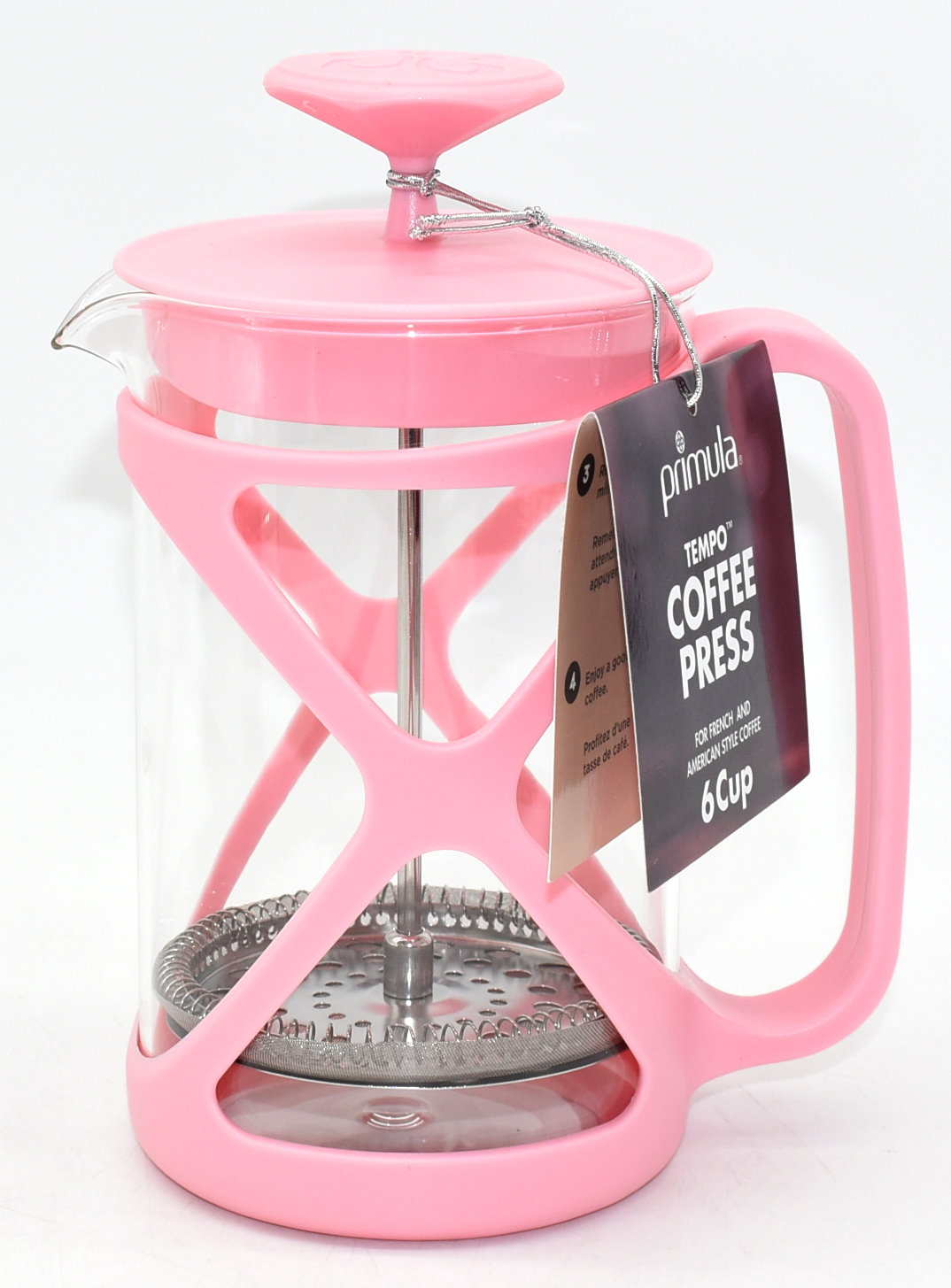 Leon Korol Company Monthly Specials COFFEE PRESS 6 CUP PINK BULK