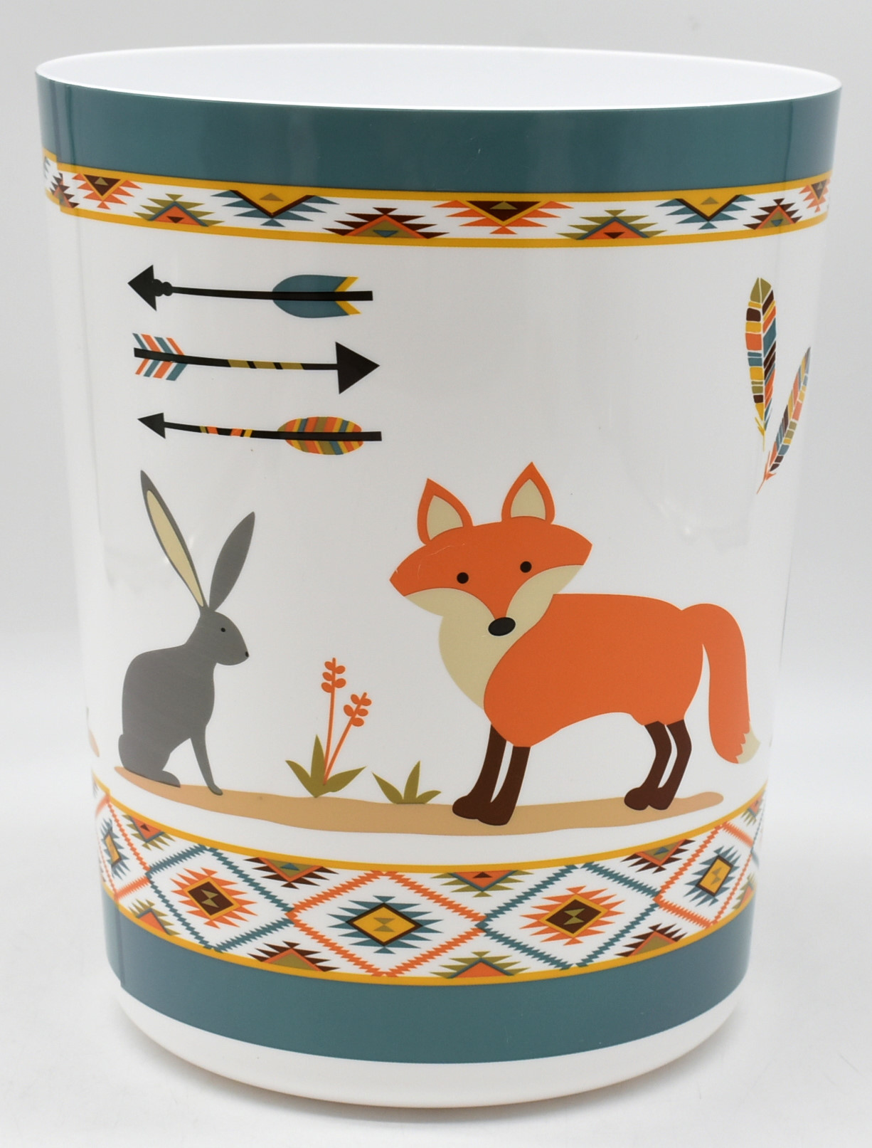 WASTEBASKET,  PLASTIC,  WOODLAND ANIMALS, MADE FOR WALMART