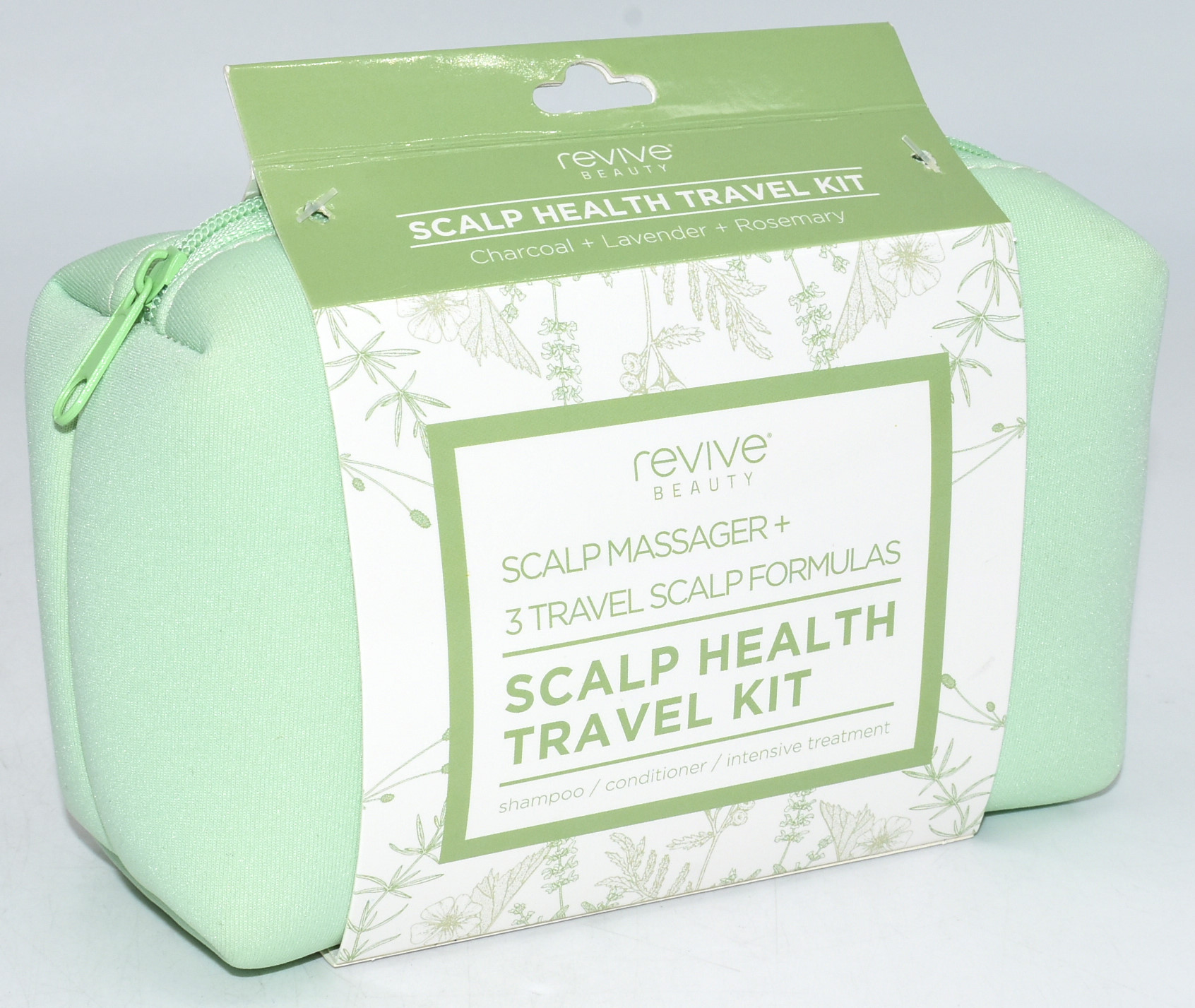 SCALP CARE KIT,  5 PC SET,  BAG,  3 FORMULAS,  MASSAGER,  NO TJX