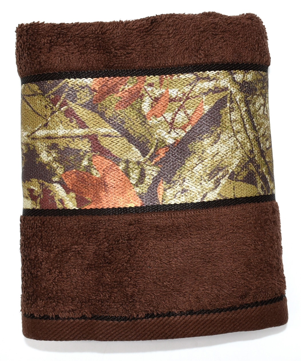 TOWEL,  HAND,  BROWN,  OZARK TRAIL,  CAMO, MADE FOR WALMART