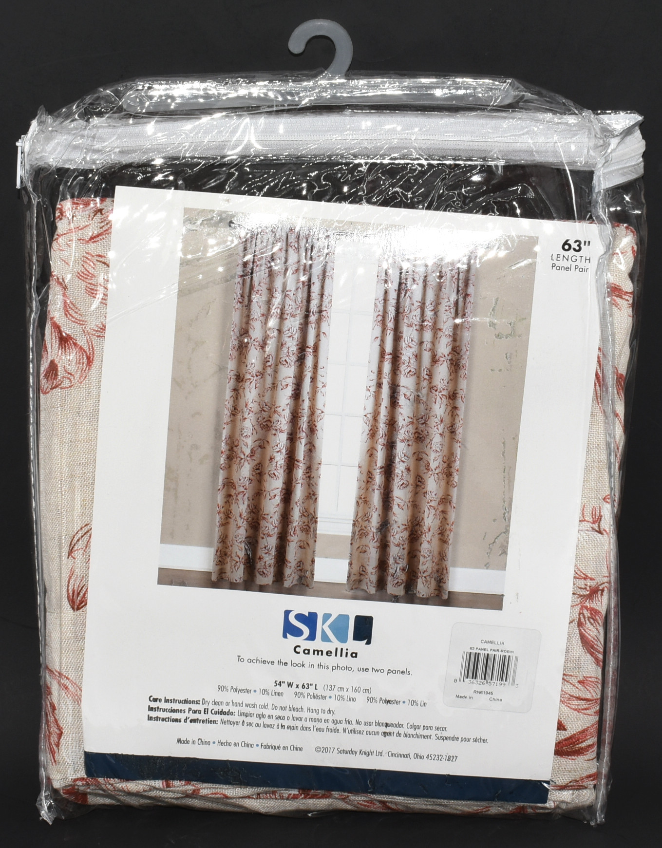 CURTAINS,  PANEL PAIR,  108X63,  ROBIN,  FLORAL