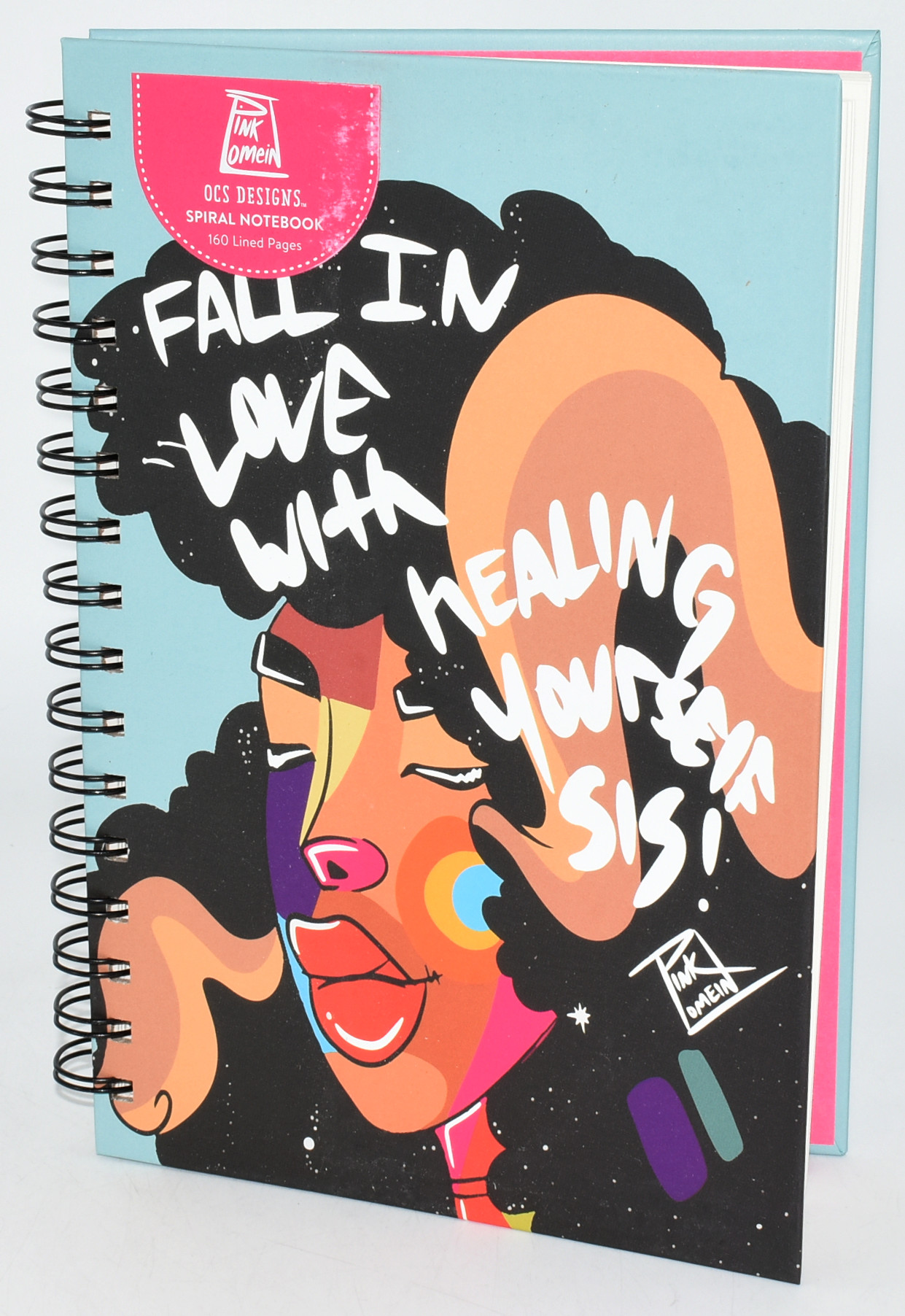 NOTEBOOK, SPIRAL, FALL IN LOVE,  MEDIUM, 160 PAGE