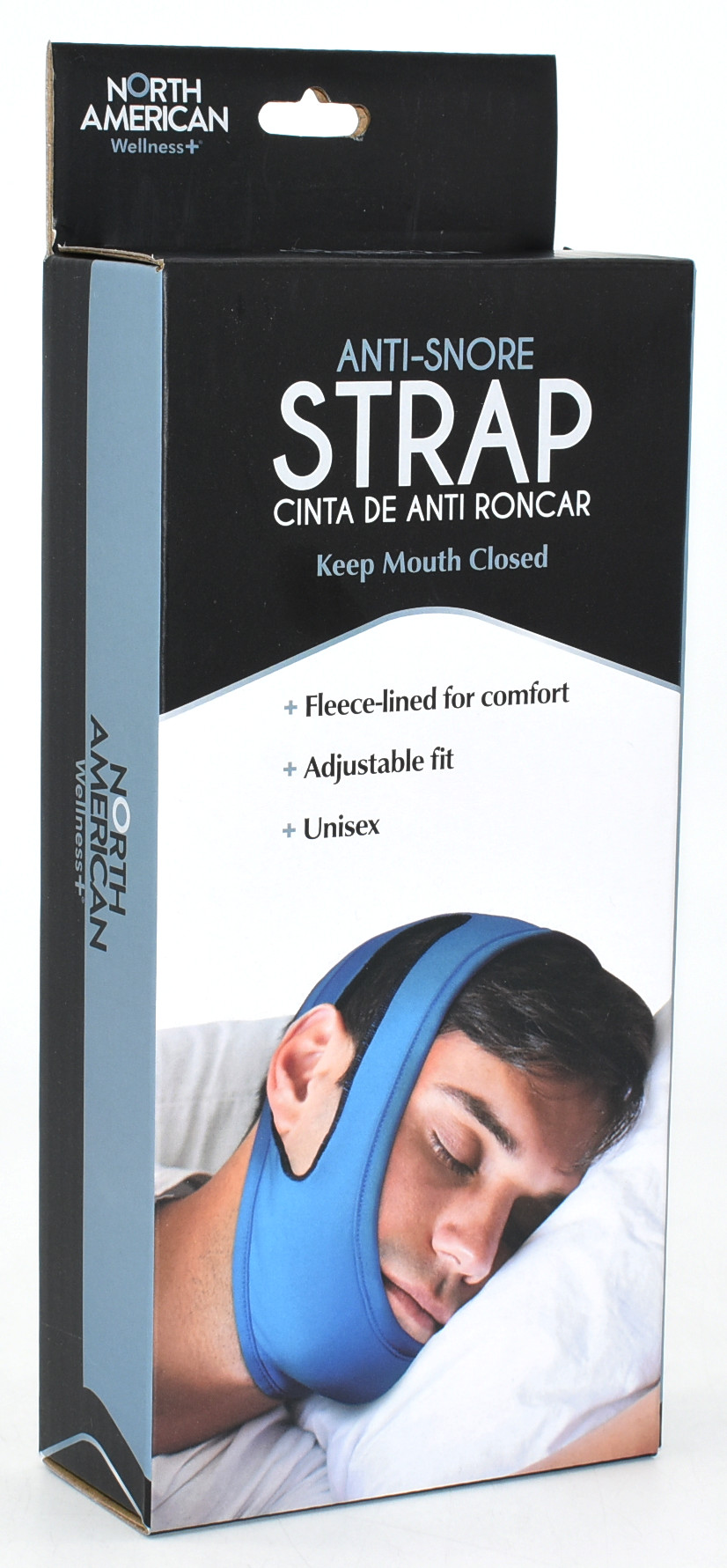 SLEEP AID,  ANTI SNORE STRAP,  MENS,  BLUE,  COLOR BOX