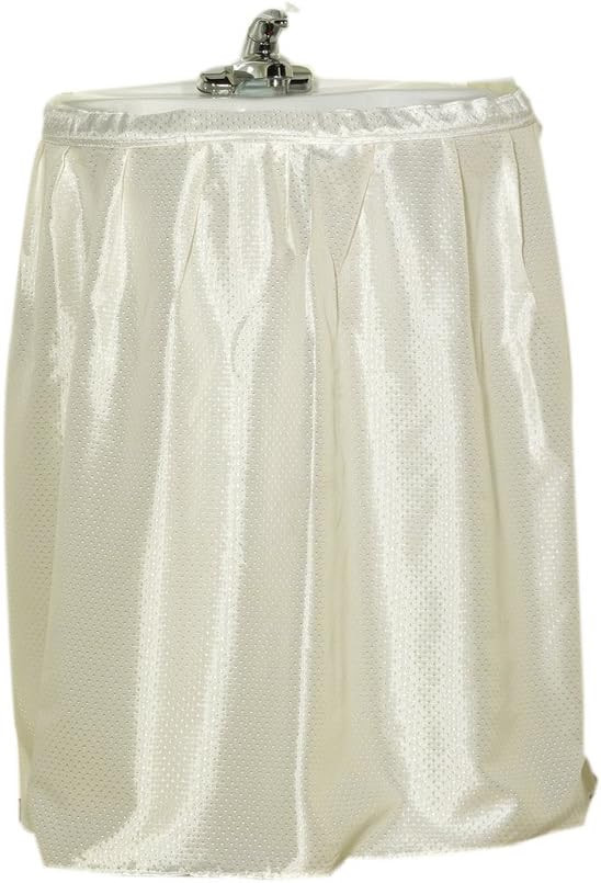 SINK SKIRT,  36X54,  FABRIC,  DOBBY,  IVORY