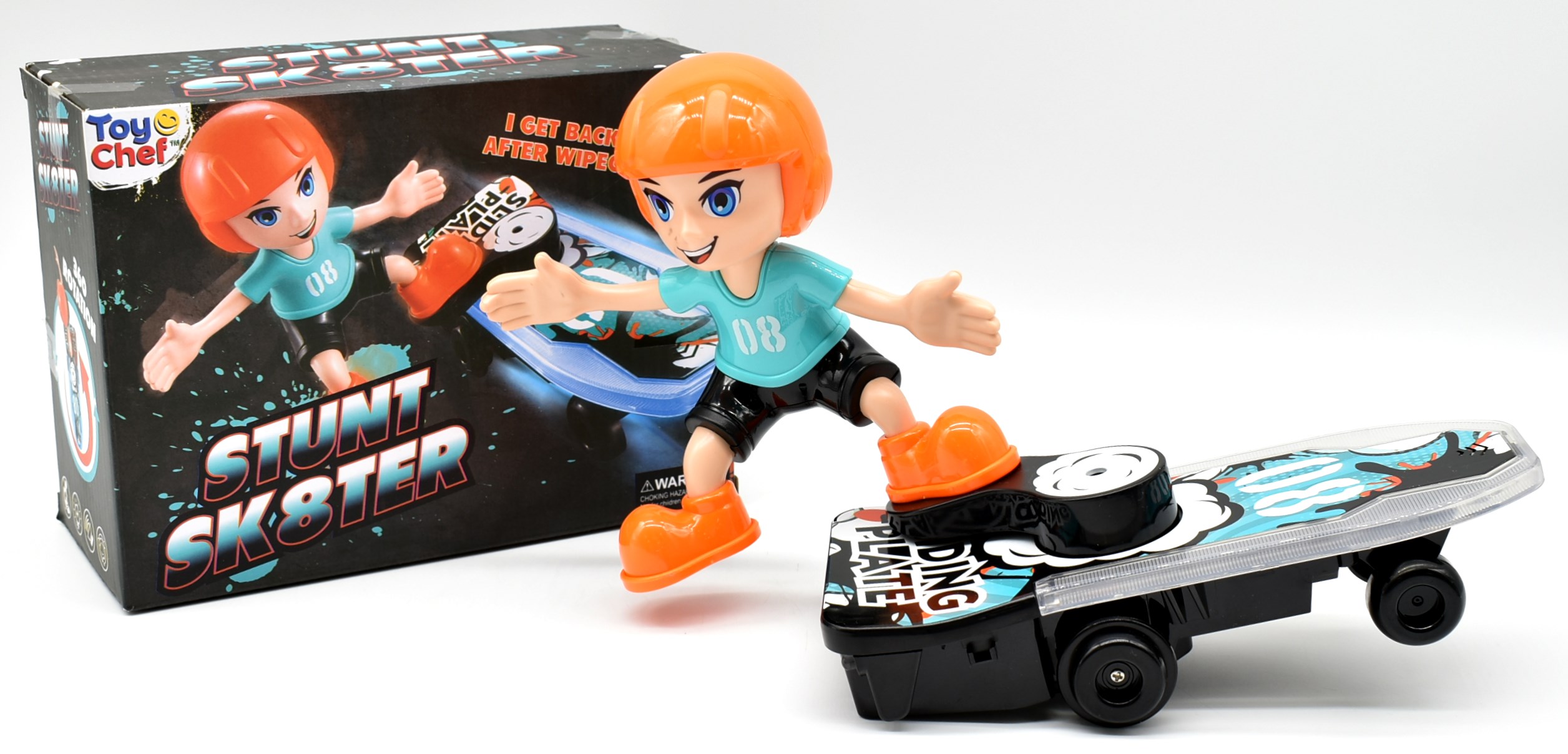 TOY,  STUNT SKATER,  LIGHTS UP BATTERIES NOT INCLUDED