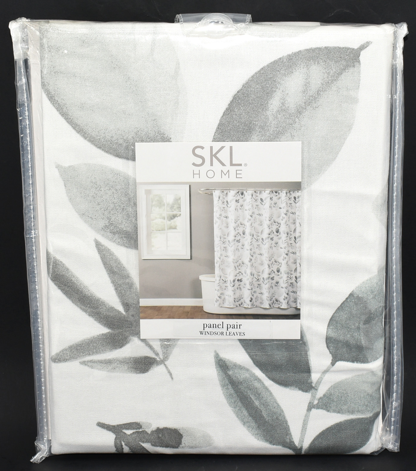CURTAINS,  PANEL PAIR,  64X45,  GRAY,  WINDSOR