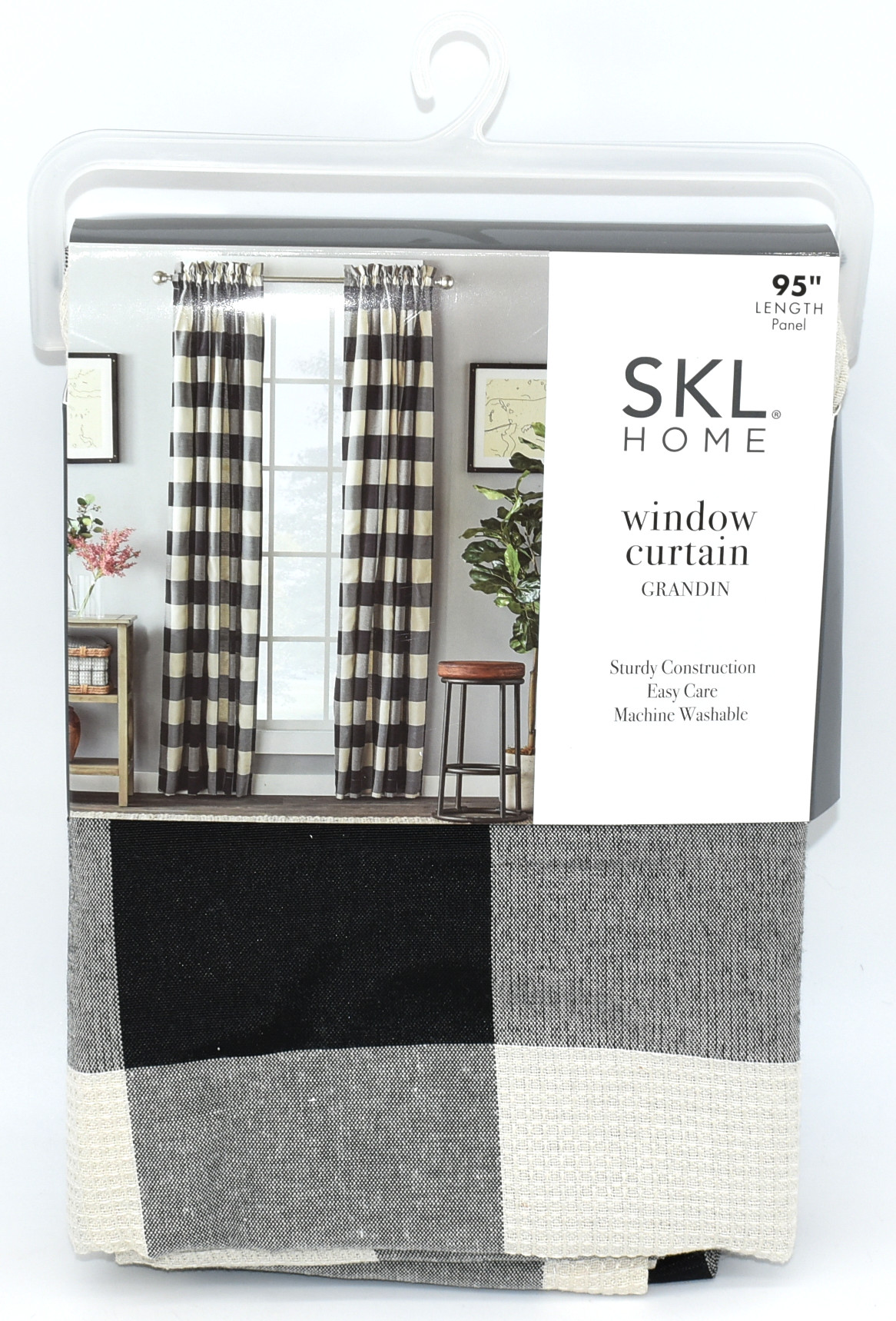 CURTAIN,  PANEL,  52X95,  BLACK,  GRANDIN