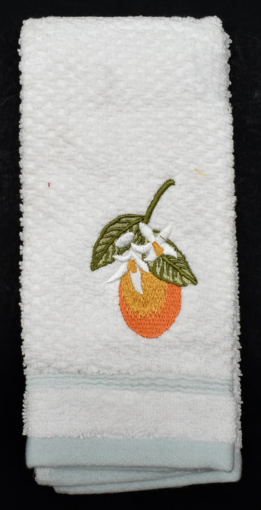 TOWEL,  TIP,  CITRUS GROVE,  EMBROIDERED