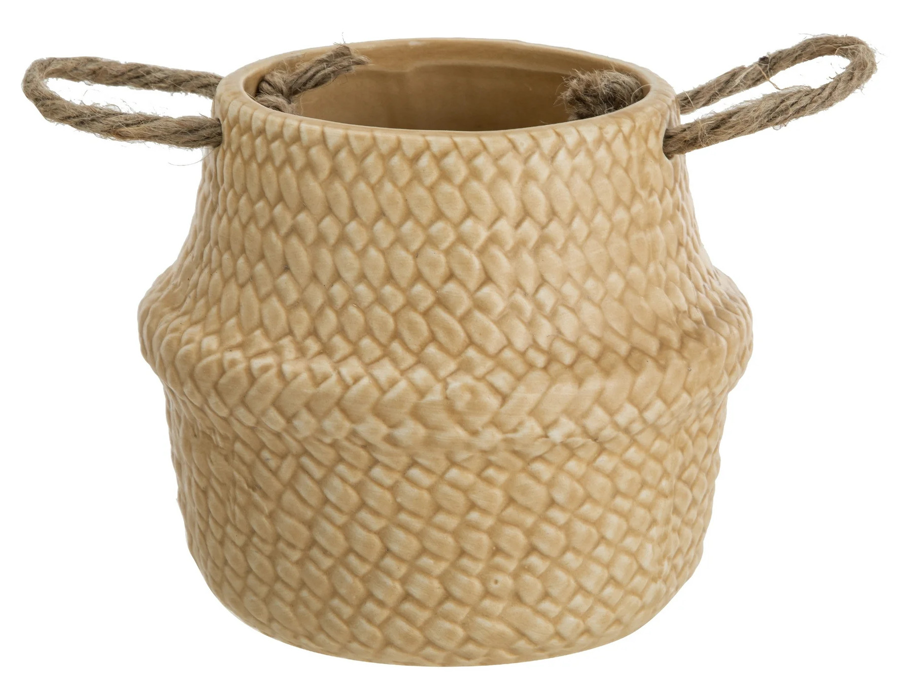 PLANTER CERMANIC W/HANDLES 5.39X4.6 MAINSTAYS
