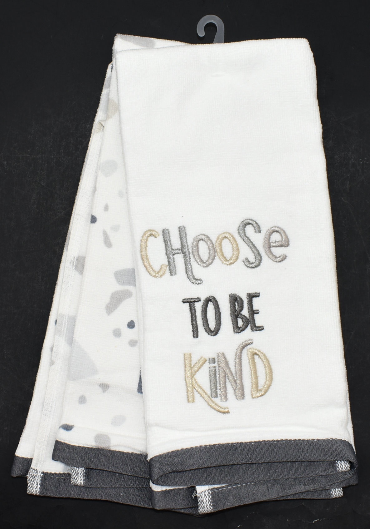 TOWELS,  HAND,  2 PK,  TERRAZZO CHOOSE TO BE KIND