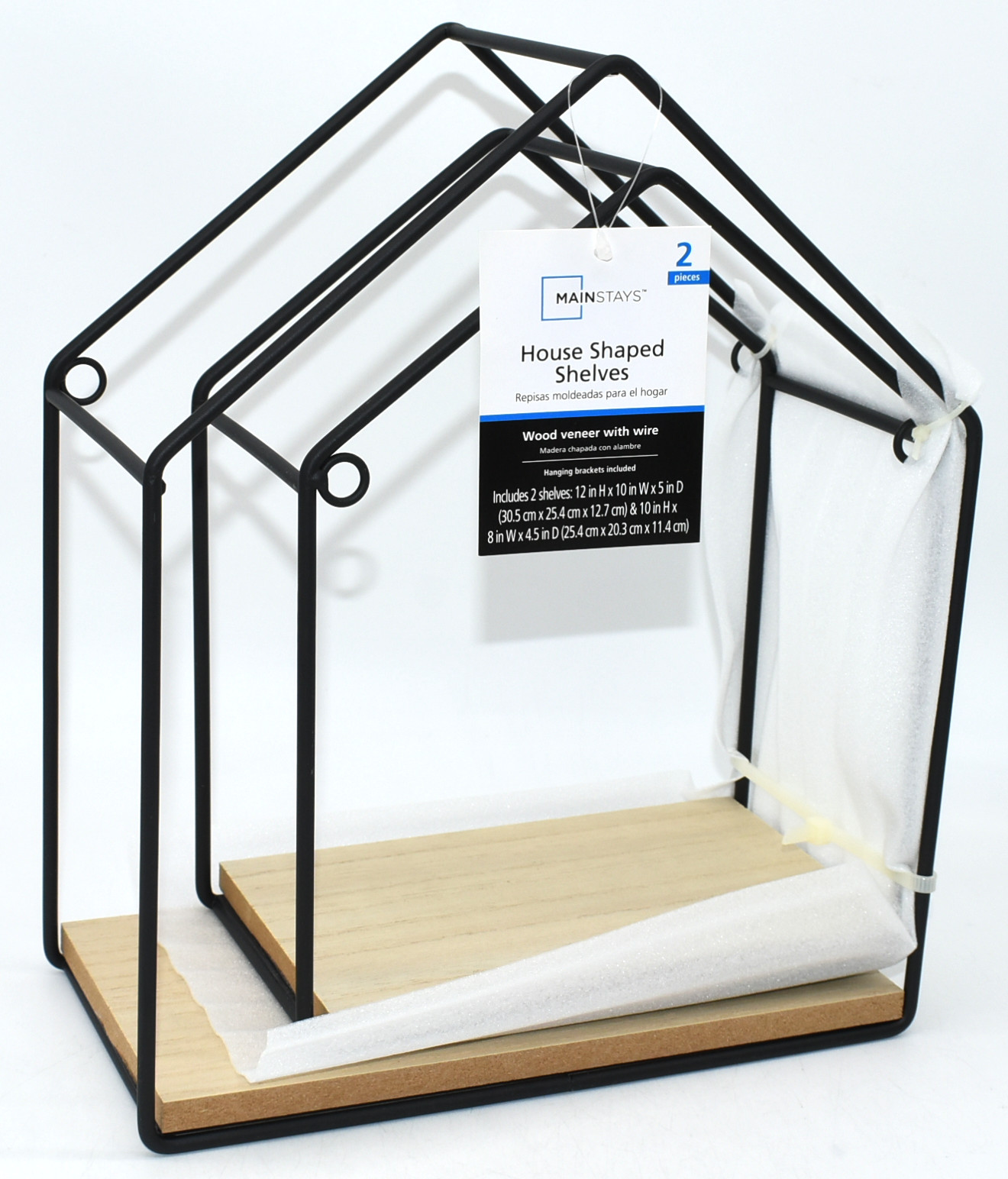 SHELF, HOUSE, 2 PC SET,  MAINSTAYS