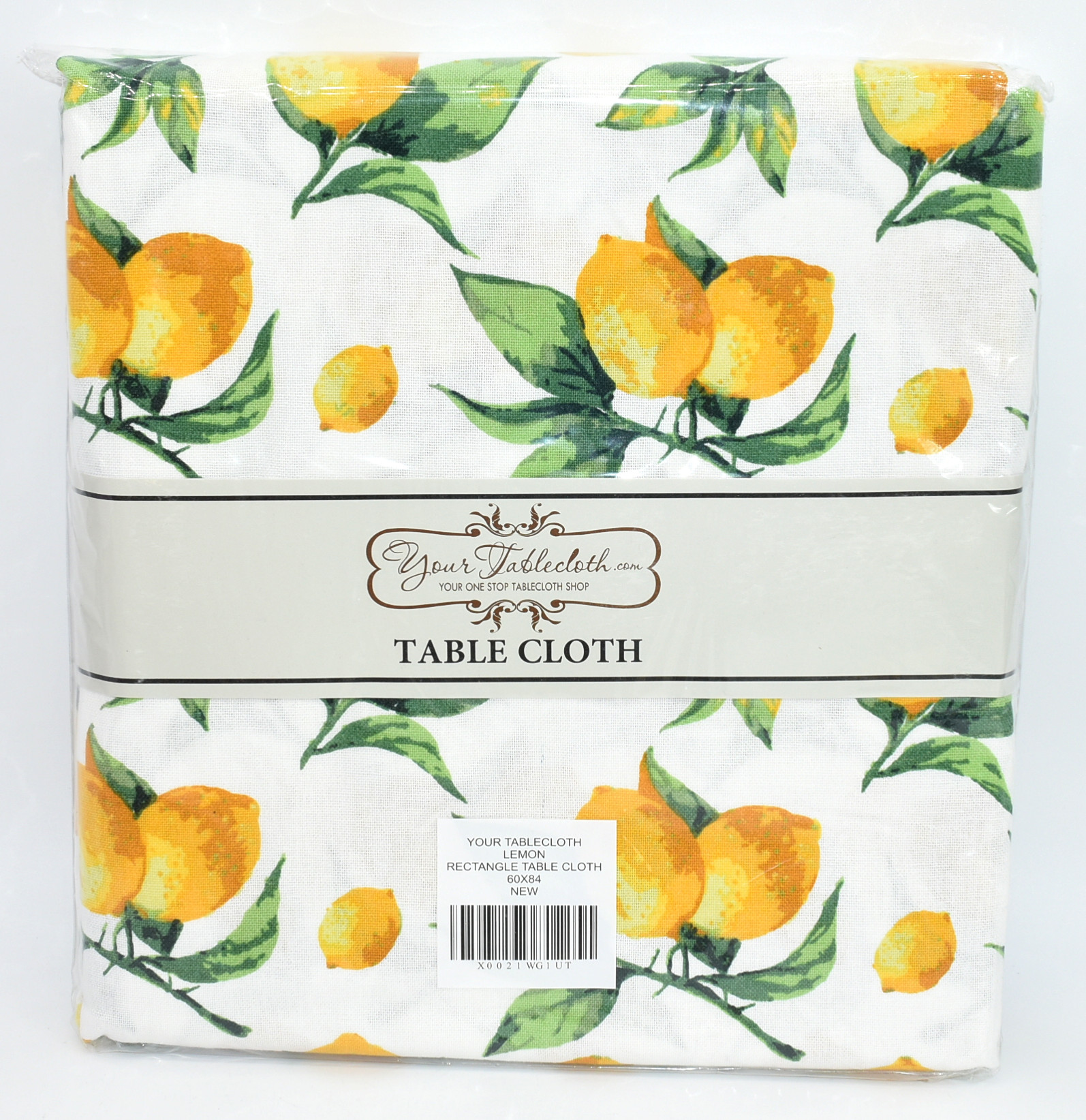 LEMON PRINTED TABLECLOTH 60X84