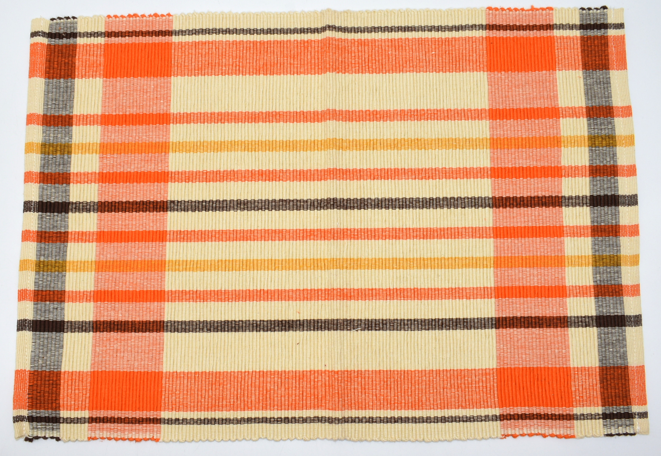 YARN RIBBED PLACEMATS, 6PC SET THANKSGIVING